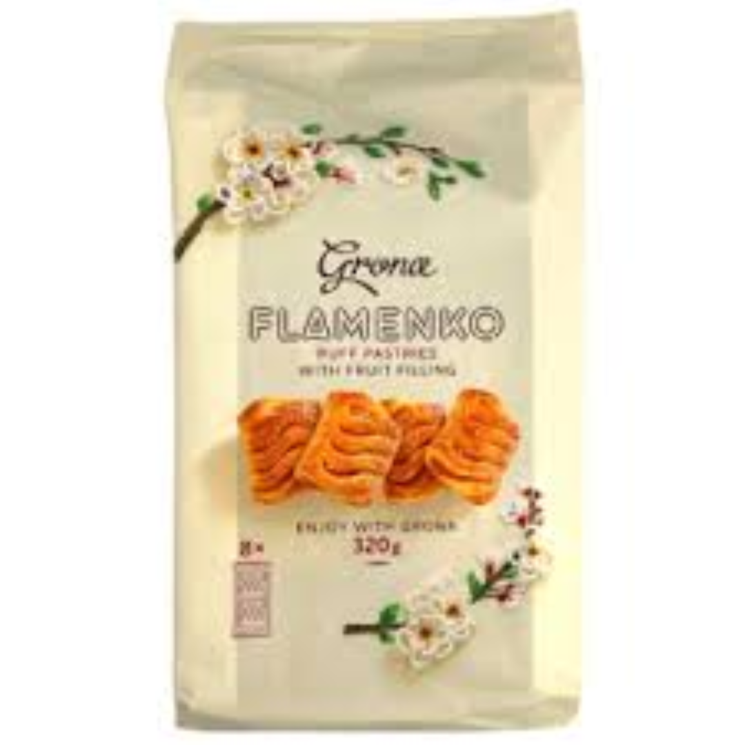 GRONA FLAMENKO PUFF PASTRIES W/FRUIT F 320G